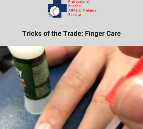 Baseball Finger Care